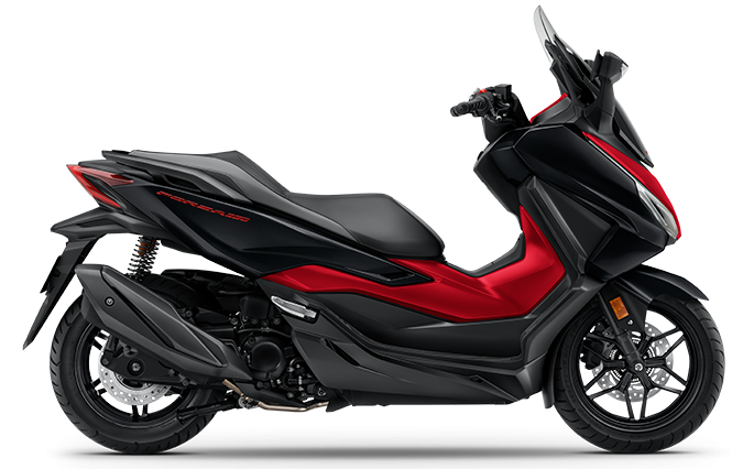 Honda Forza 350 in black and red